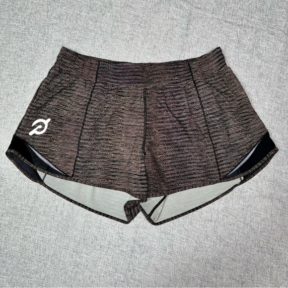 Lululemon Peloton Limitless Hotty Hot Athletic Shorts Special Edition Size 12 - Picture 5 of 10